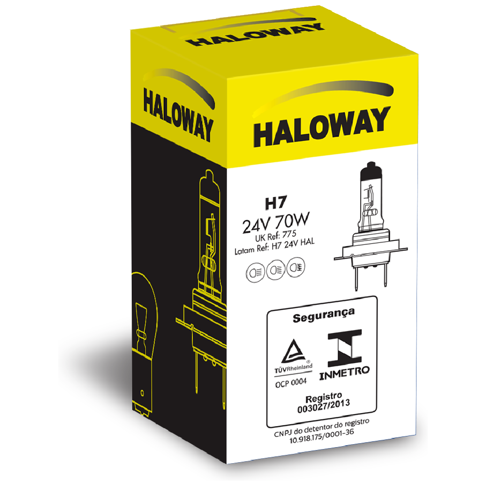 Lâmpada do Farol H7 24V - Haloway - H7 24V HAL - (3)