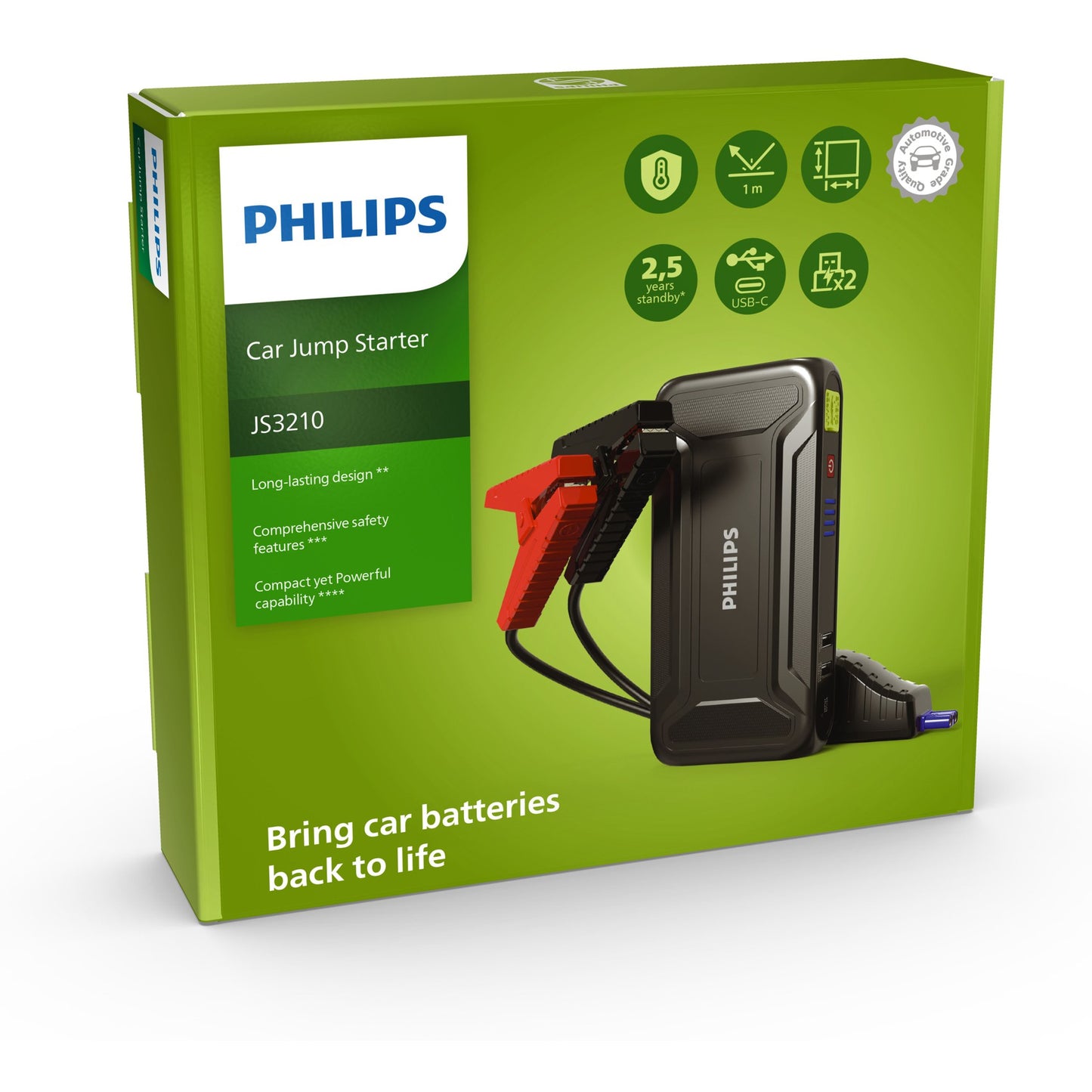 Auxiliar de Partida Jump Starter 12V 9900mAh - Philips - JS3210X1 - (4)