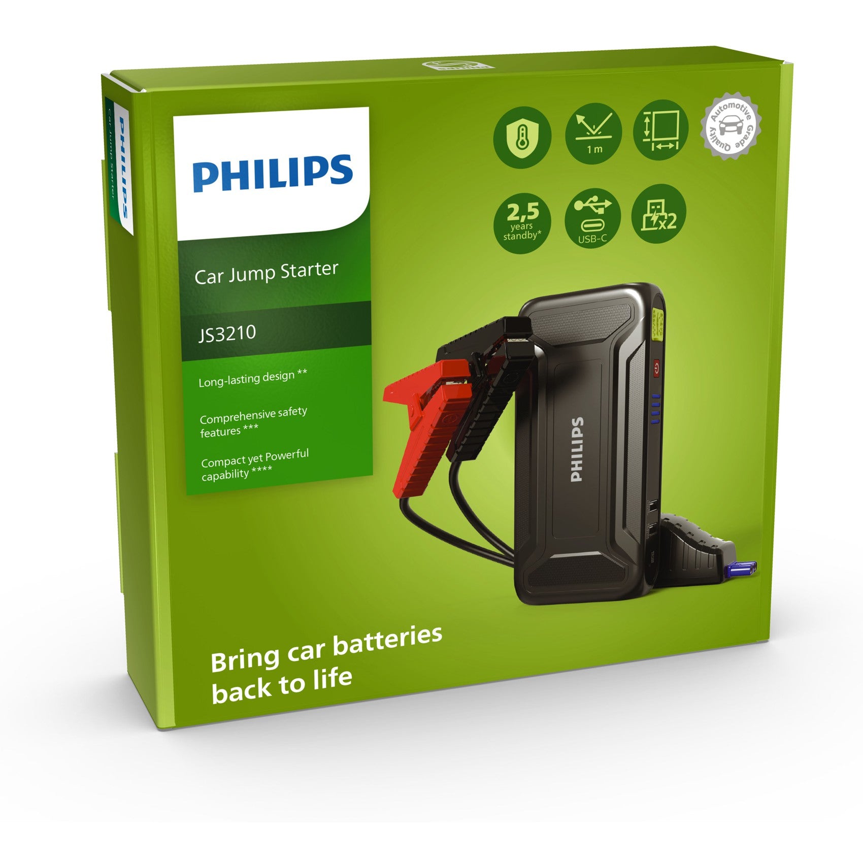 Auxiliar de Partida Jump Starter 12V 9900mAh - Philips - JS3210X1 - (4)