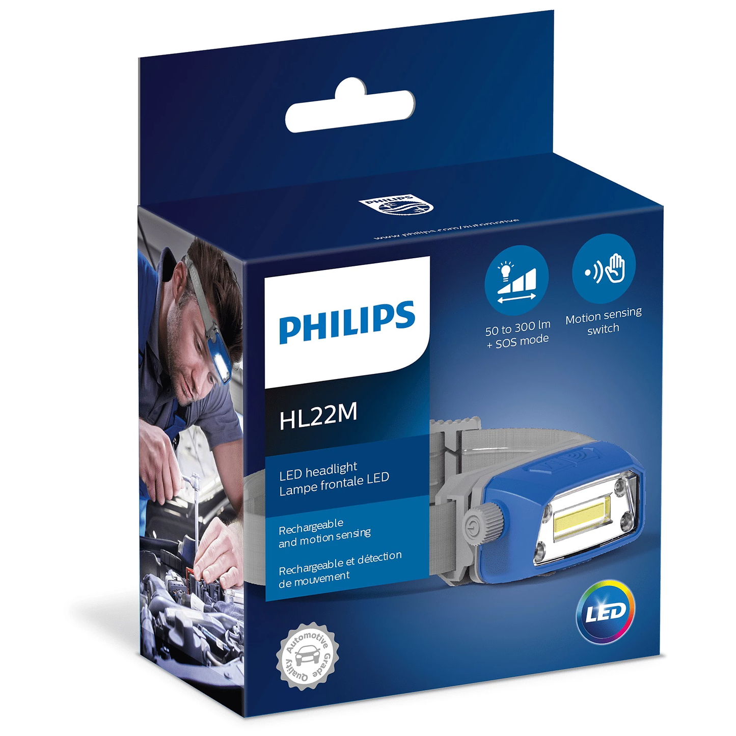 Lanterna Profissional LED HL22M Cabeça/Testeira - Philips - LPL74X1 - (5)