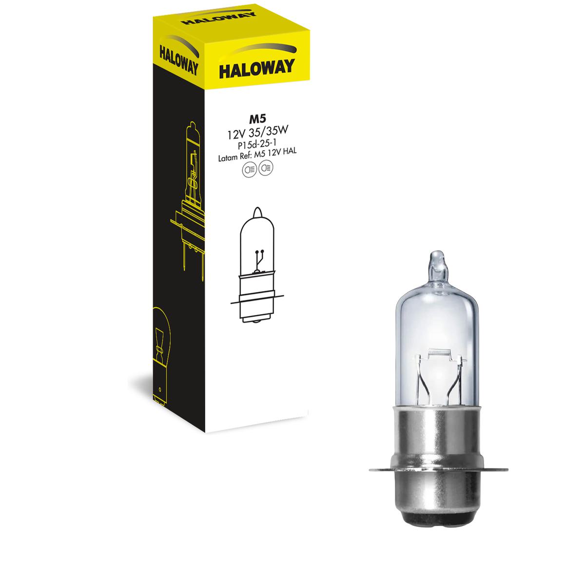 Lâmpada do Farol Moto M5 12V - Haloway - M5 12V HAL - (1)