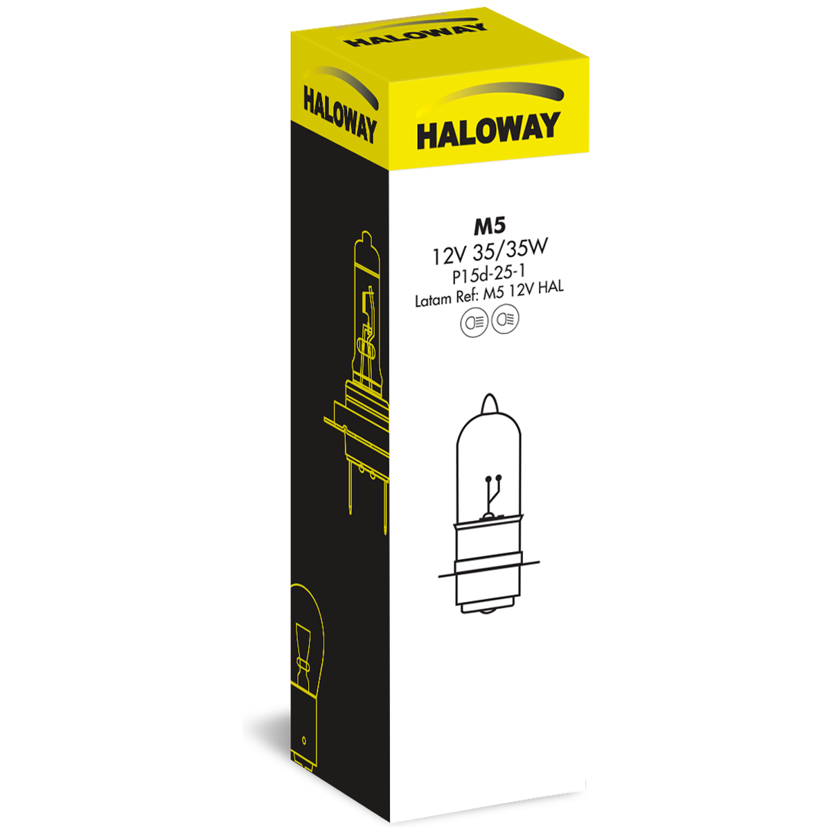Lâmpada do Farol Moto M5 12V - Haloway - M5 12V HAL - (3)