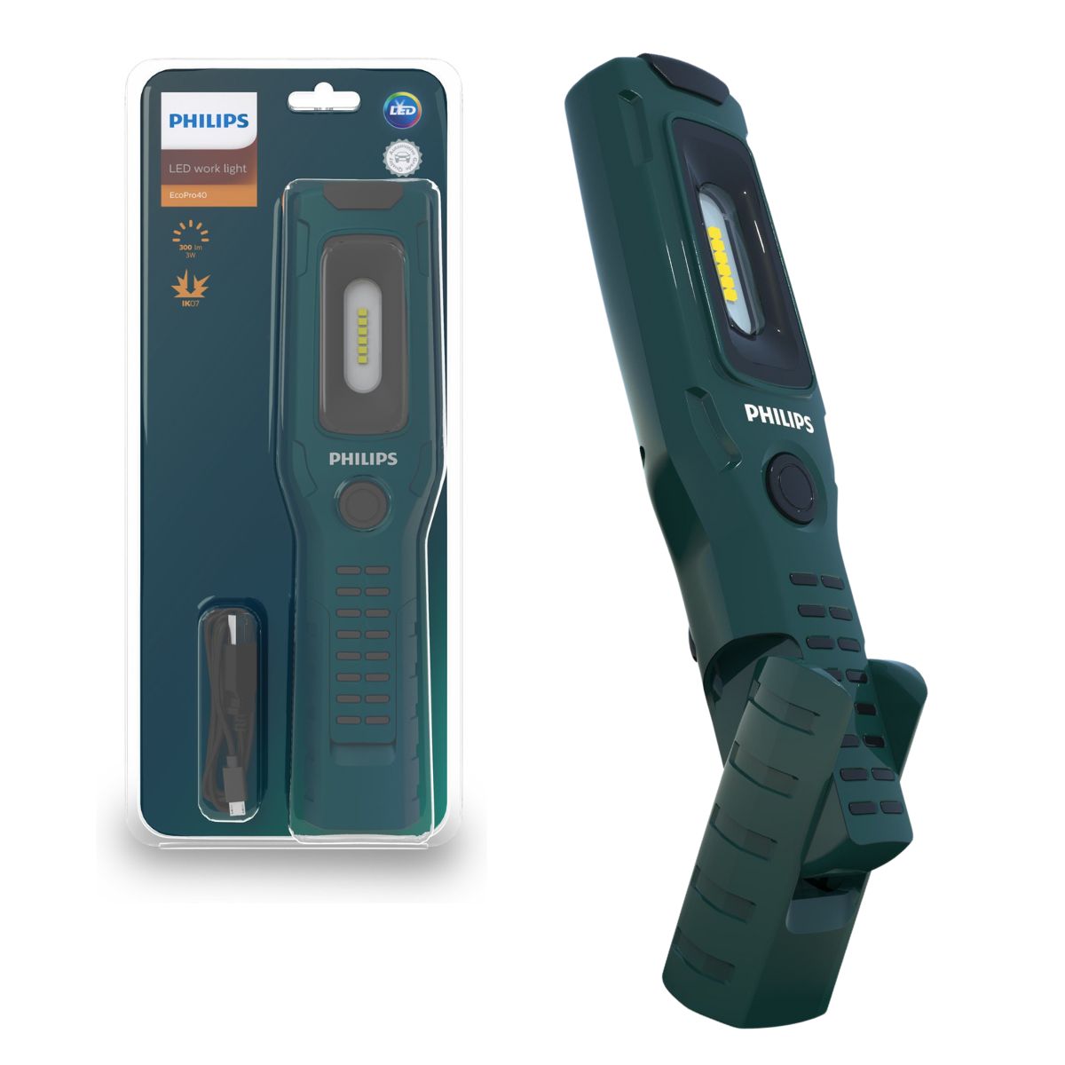 Lanterna Profissional LED EcoPro40 Bastão - Philips - RC420B1 - (1)