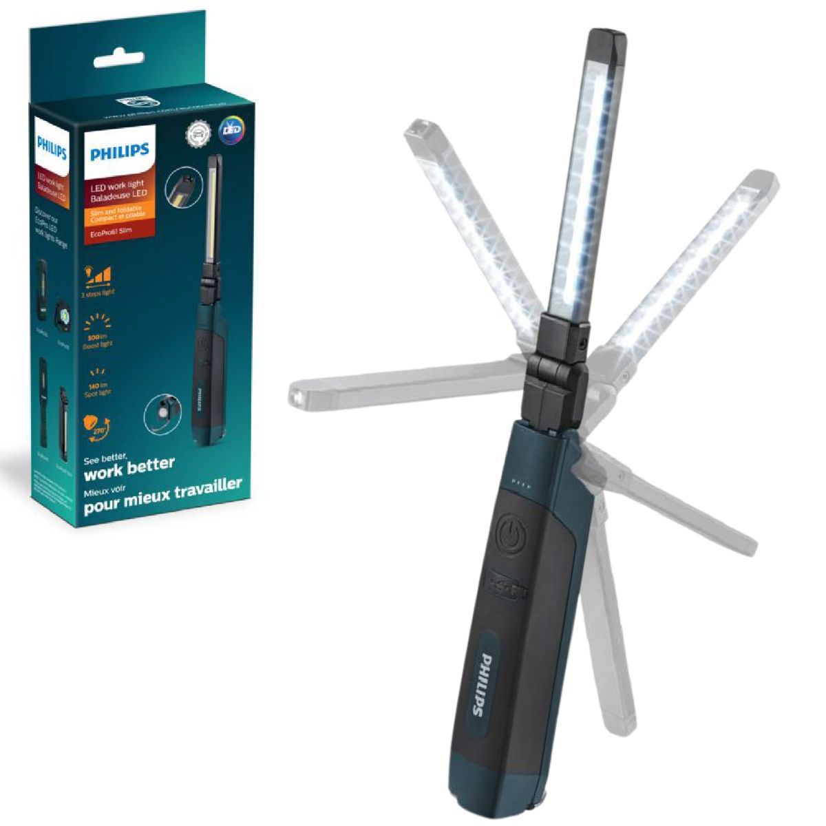 Lanterna Profissional LED EcoPro61 SLIM - Philips - RC620X1 - (1)