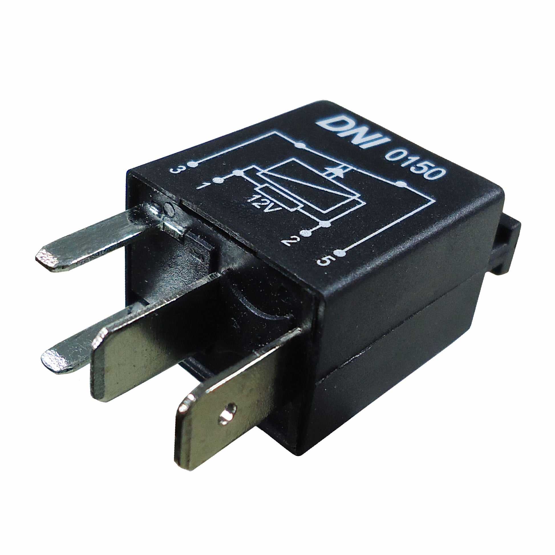 Mini Relé Auxiliar NF com Resistor 12V 30A 4 Terminais - DNI - 0150 - (1)