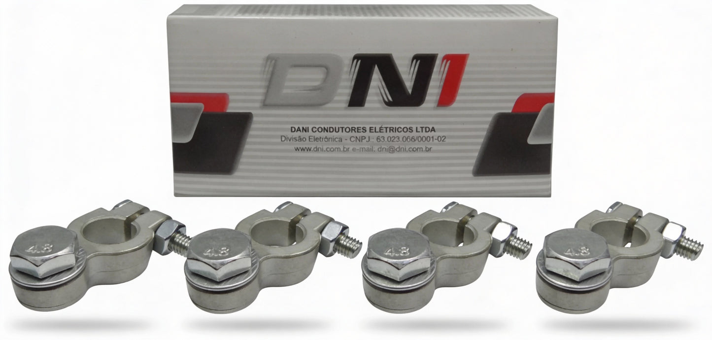 Jogo 4 Terminais de Bateria Reforçado para Furo Superior a 10mm - DNI - 7579PC - (1)