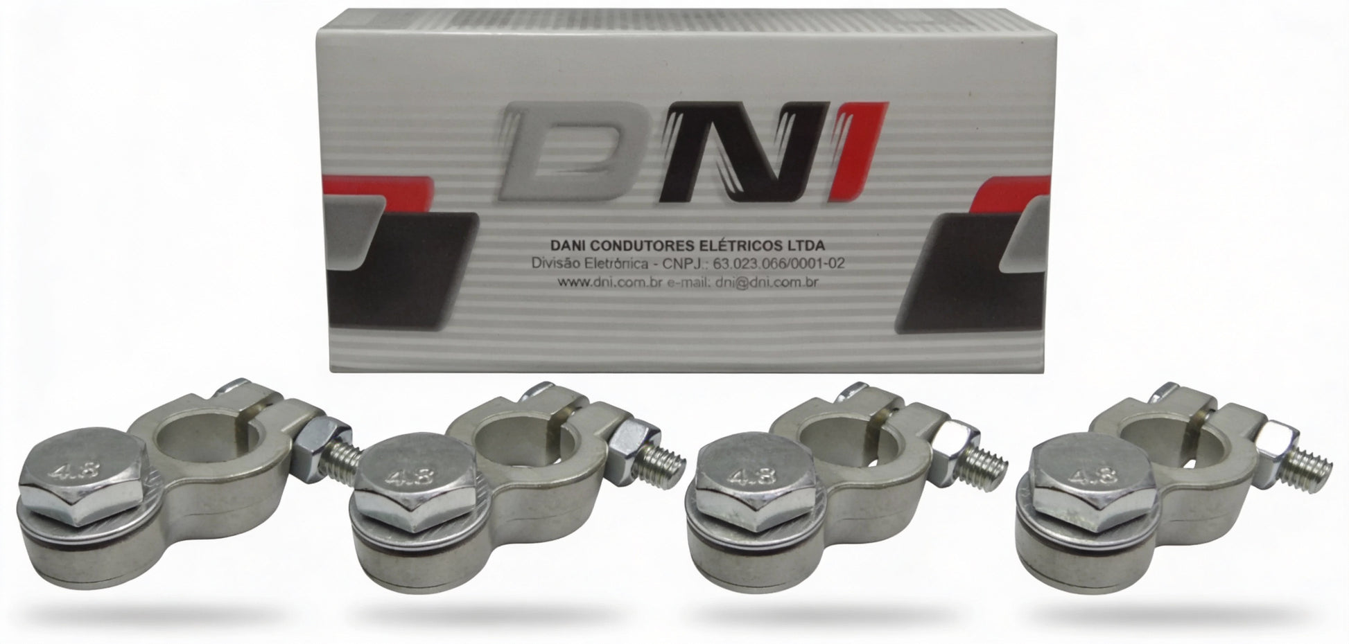 Jogo 4 Terminais de Bateria Reforçado para Furo Superior a 10mm - DNI - 7579PC - (1)