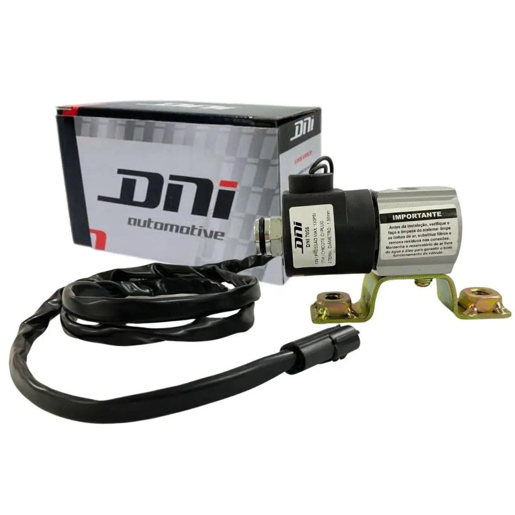 Válvula Solenoide 3 Vias 2 Posições 12V 17W 130PSI - DNI - 7056 - (1)