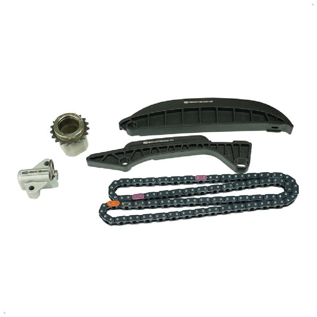 Kit Corrente e Acessórios 1 Corrente, 1 Engrenagem, 2 Guias, 1 Tensor para Renault Sandero - Magneti Marelli - KDC01011MM - (1)