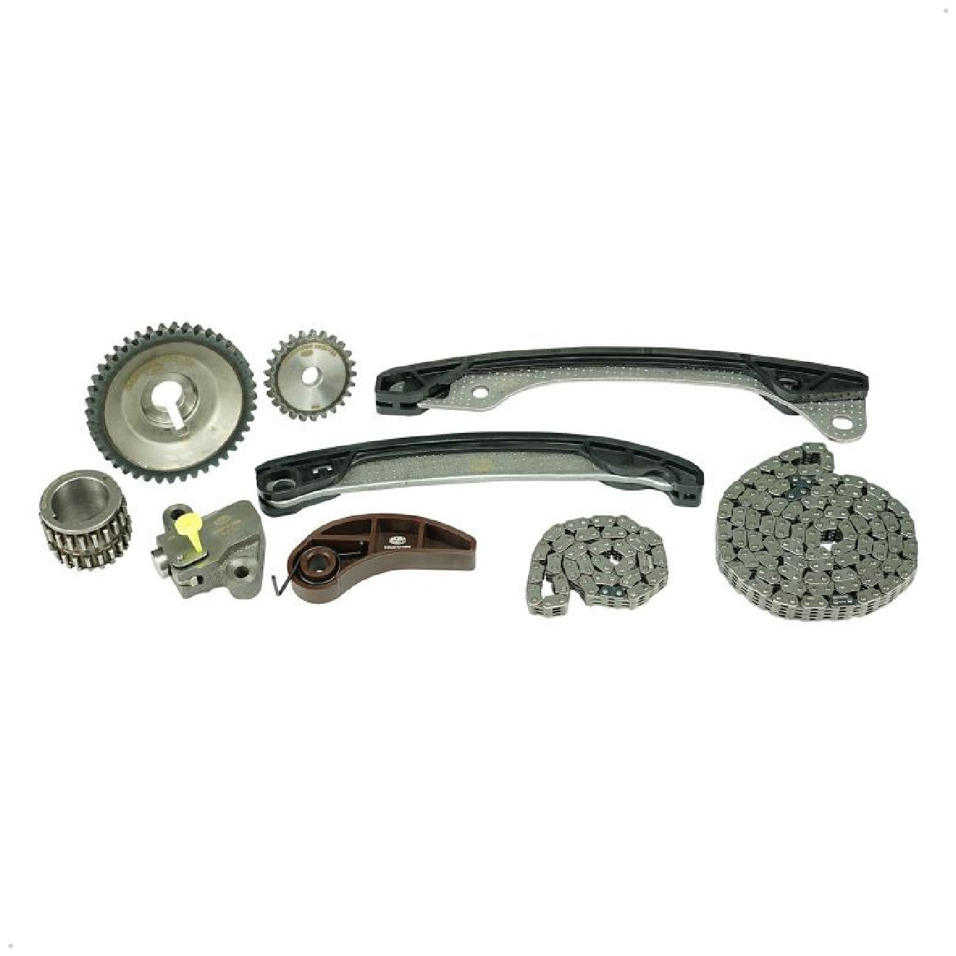 Kit Corrente e Acessórios 2 Correntes, 3 Engrenagens, 3 Guias, 1 Tensor para Nissan March e Versa - Magneti Marelli - KDC01019MM - (1)