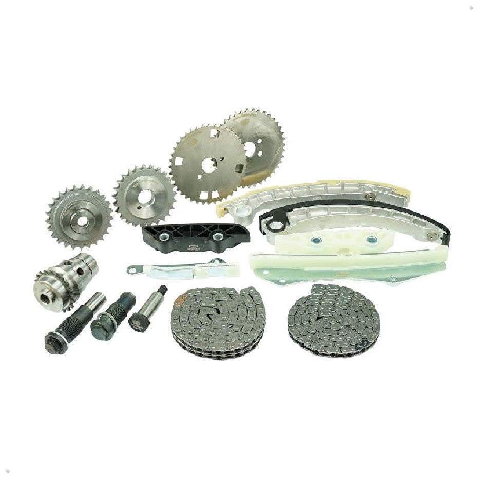 Kit Corrente e Acessórios 2 Correntes, 5 Engrenagens, 6 Guias, 1 Parafuso, 2 Tensores - Magneti Marelli - KDC01059MM - (1)