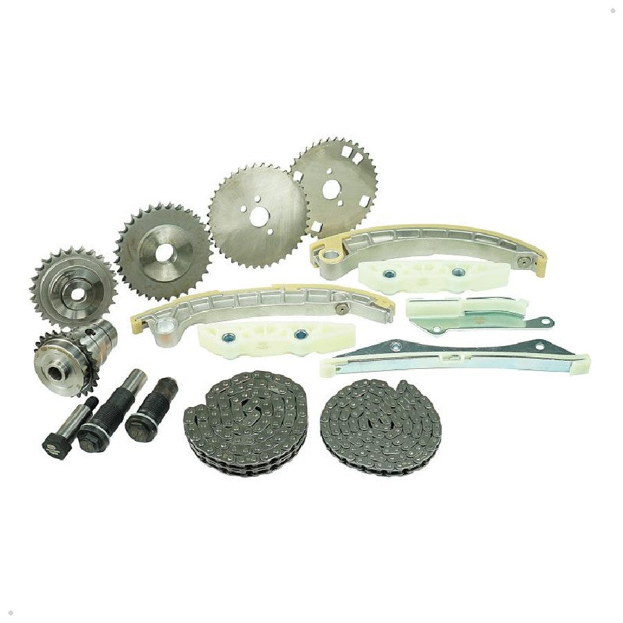 Kit Corrente e Acessórios 2 Correntes, 5 Engrenagens, 6 Guias, 3 Tensores - Magneti Marelli - KDC01029MM - (1)