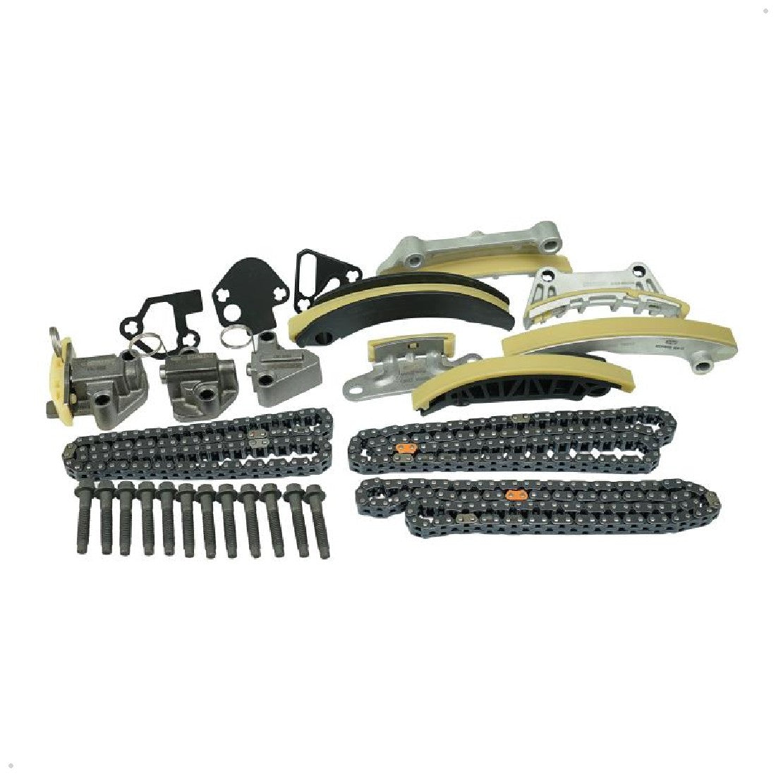 Kit Corrente e Acessórios 3 Correntes, 6 Guias, 3 Tensores para Chevrolet Captiva - Magneti Marelli - KDC01084MM - (1)