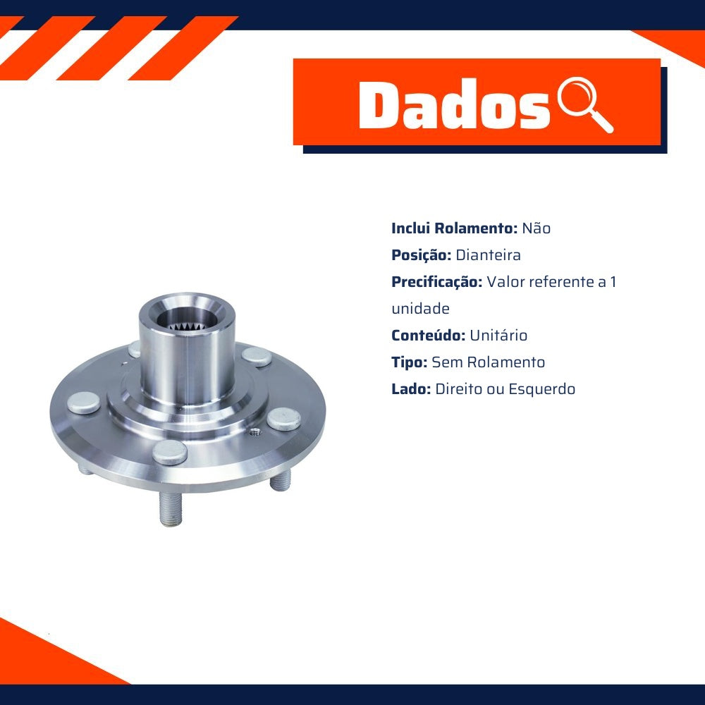 Par Cubo De Roda Com Rolamento Sem Abs - Dianteiro - Cofap - CRC10020 - (3)