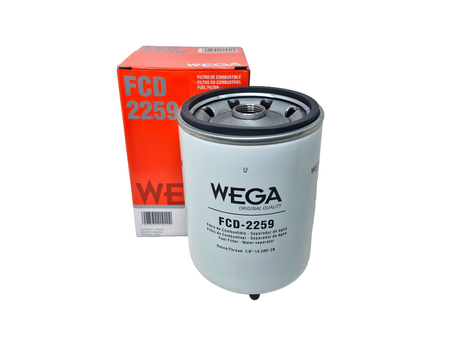 Filtro de Combustível Blindado com Dreno - Wega - FCD-2259 - (1)
