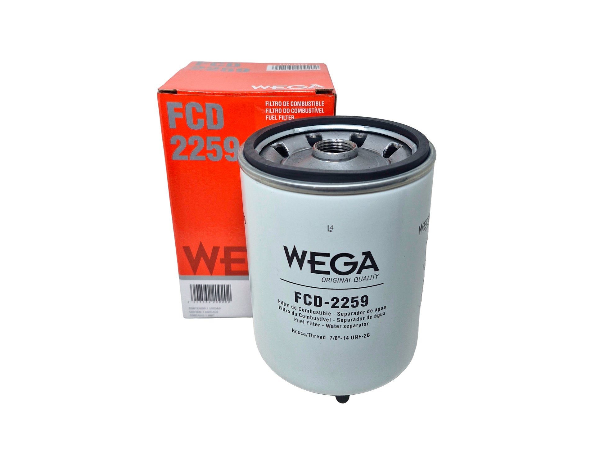 Filtro de Combustível Blindado com Dreno - Wega - FCD-2259 - (1)
