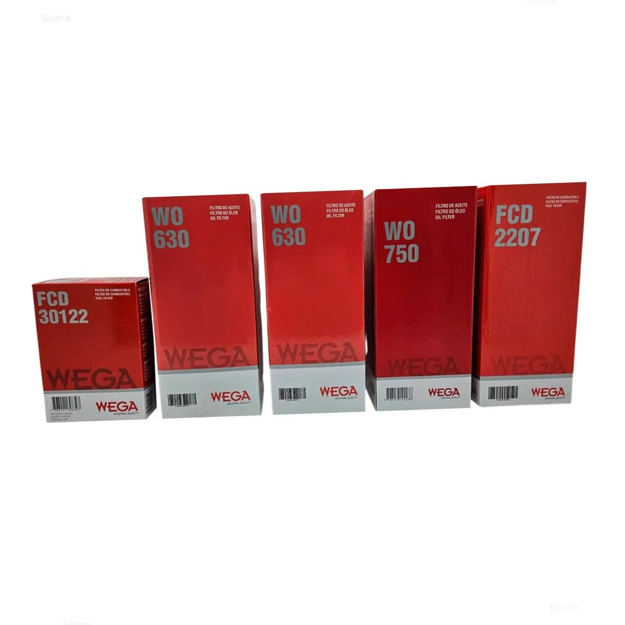 Kit Troca Filtro Óleo 1 Comb Volvo FH FH12 FM FM12 FMX D11C D13A D13C 11L 13L 07/16 - Wega - WKP-741 - (3)