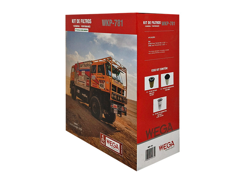 Kit  Filtro de Ar, Combustível, Óleo e Cabine - Wega - WKP-781 - (2)