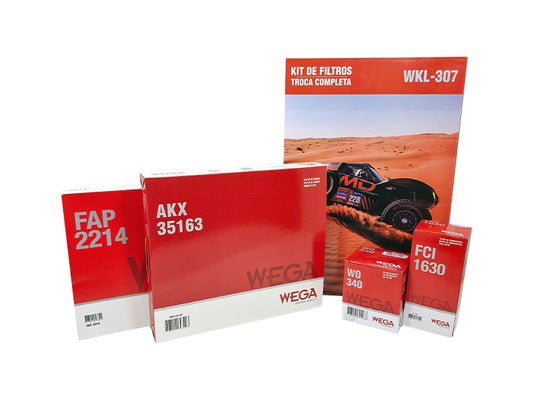 Kit de Filtros Gol Voyage G5 G6 1.0 8V - Wega - Wkl-307 - (1)