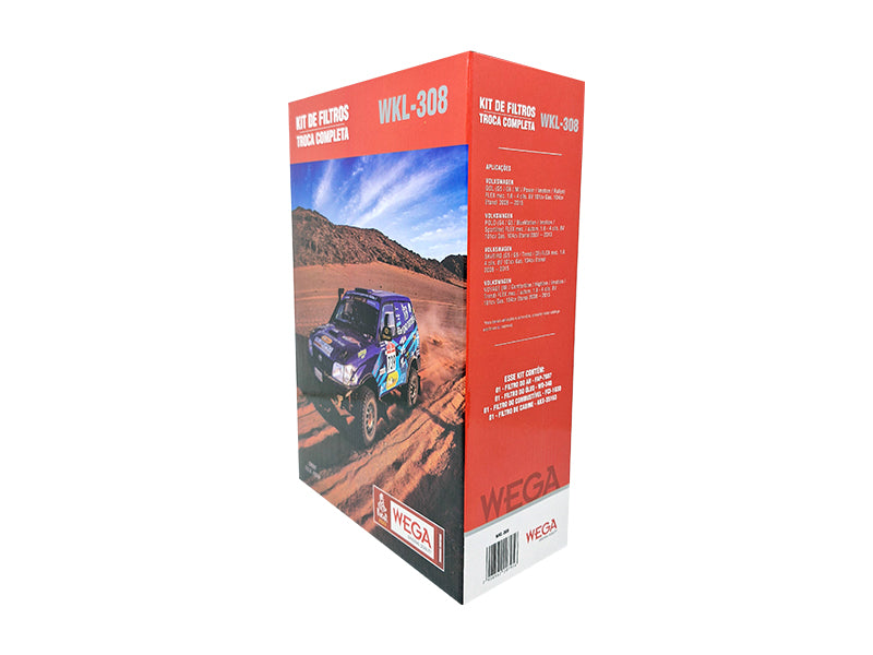 Kit de Filtros Gol Voyage Saveiro Polo 1.6 8V - Wega - Wkl-308 - (3)