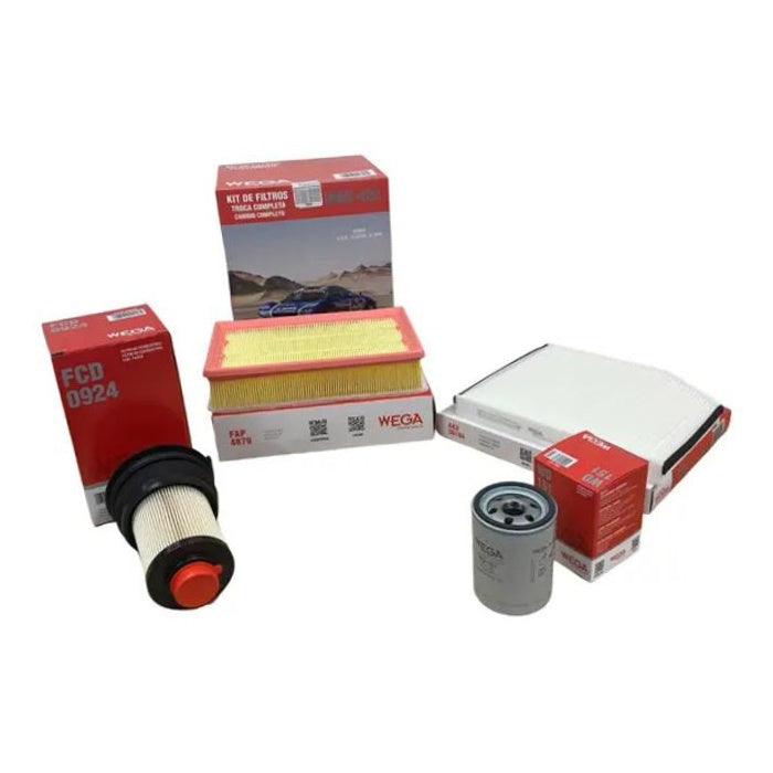 Kit Troca Completa Filtros Ar Combustível Óleo Cabine Transit 2.0 16V Diesel 22> - Wega - WKU-422 - (1)