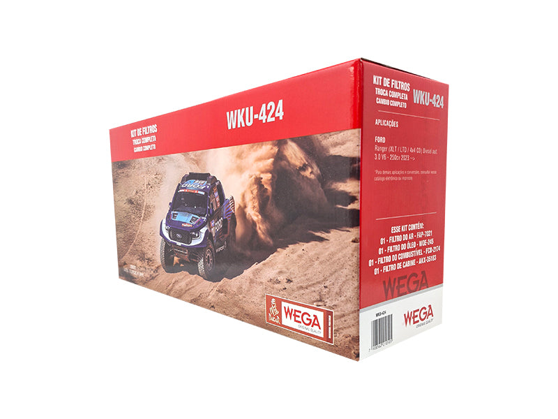 Kit  Filtro de Ar, Combustível, Óleo e Cabine - Wega - WKU-424 - (2)
