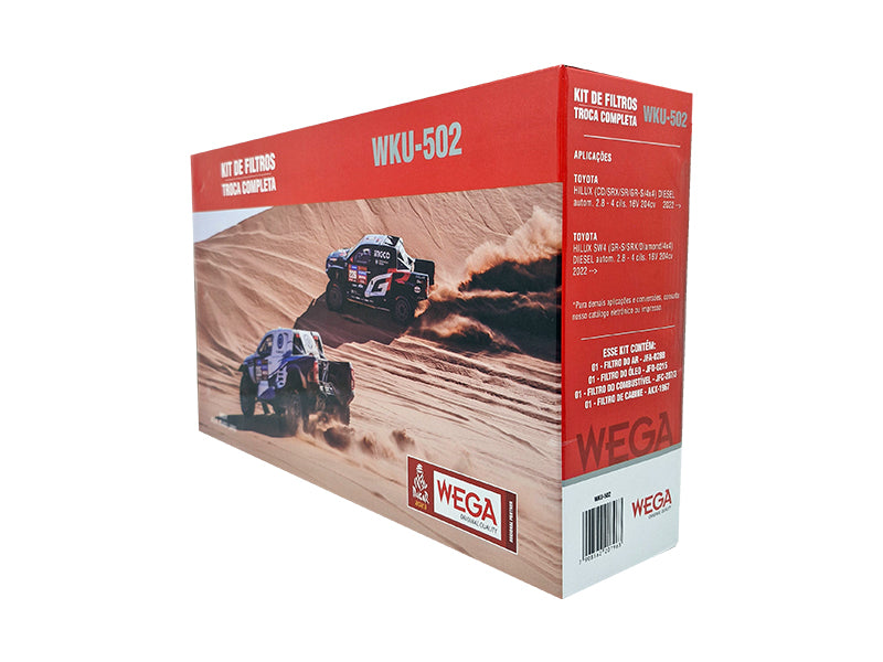 Kit  Filtro de Ar, Combustível, Óleo e Cabine - Wega - WKU-502 - (2)