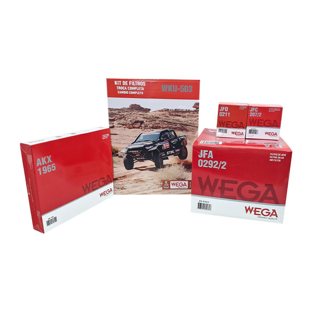 Kit Troca Completa Filtro de Ar, Combustível, Óleo e Cabine para Toyota Hilux - Wega - WKU-503 - (1)