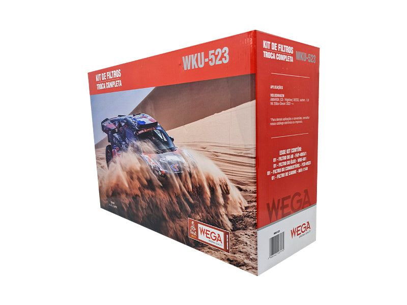 Kit  Filtro de Ar, Combustível, Óleo e Cabine - Wega - WKU-523 - (2)