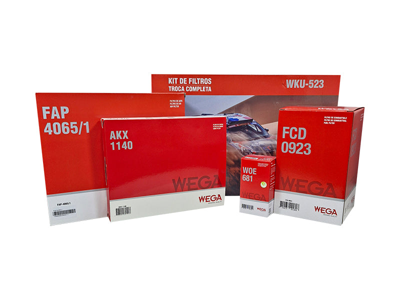 Kit  Filtro de Ar, Combustível, Óleo e Cabine - Wega - WKU-523 - (3)
