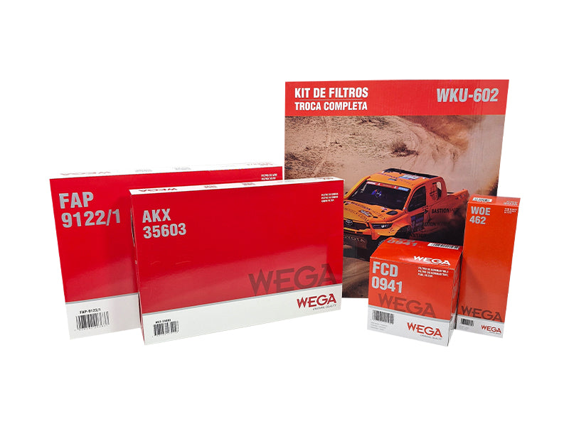 Kit  Filtro de Ar, Combustível, Óleo e Cabine - Wega - WKU-602 - (3)