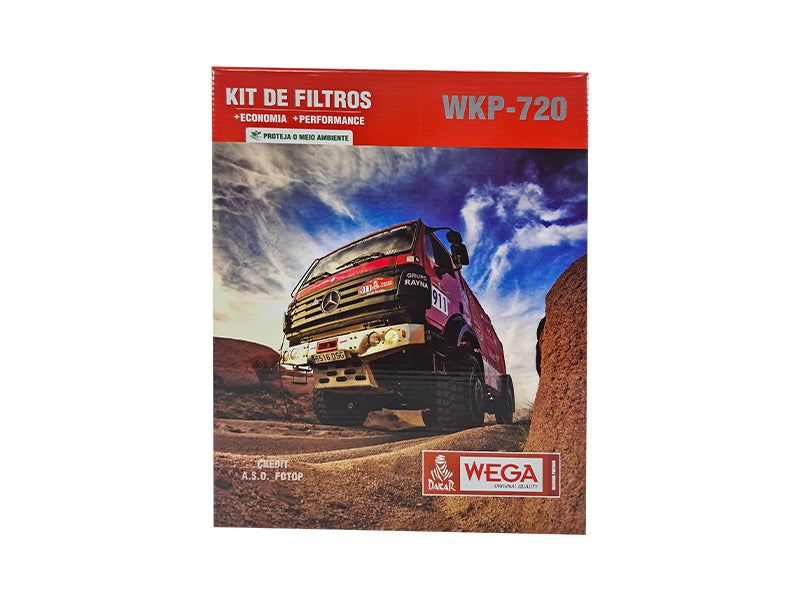 Kit  Filtro de Óleo Refil, 2x Combustivel e Separador de Água - Wega - WKP-720 - (1)