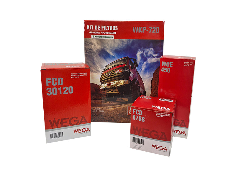 Kit  Filtro de Óleo Refil, 2x Combustivel e Separador de Água - Wega - WKP-720 - (3)