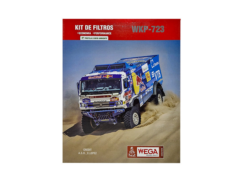 Kit  Filtro de Óleo, 2x Combustivel e Separador de Água - Wega - WKP-723 - (1)