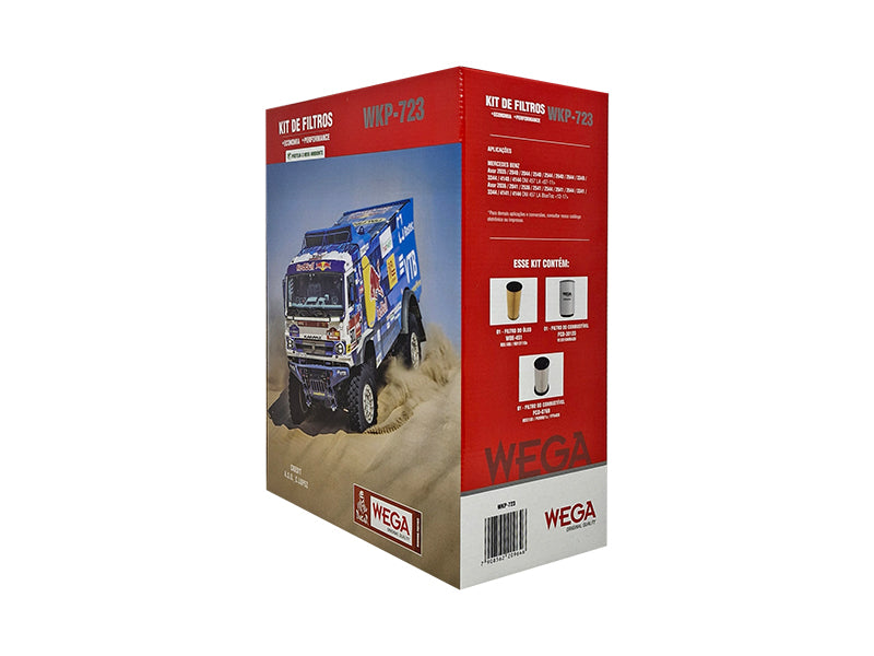 Kit  Filtro de Óleo, 2x Combustivel e Separador de Água - Wega - WKP-723 - (2)