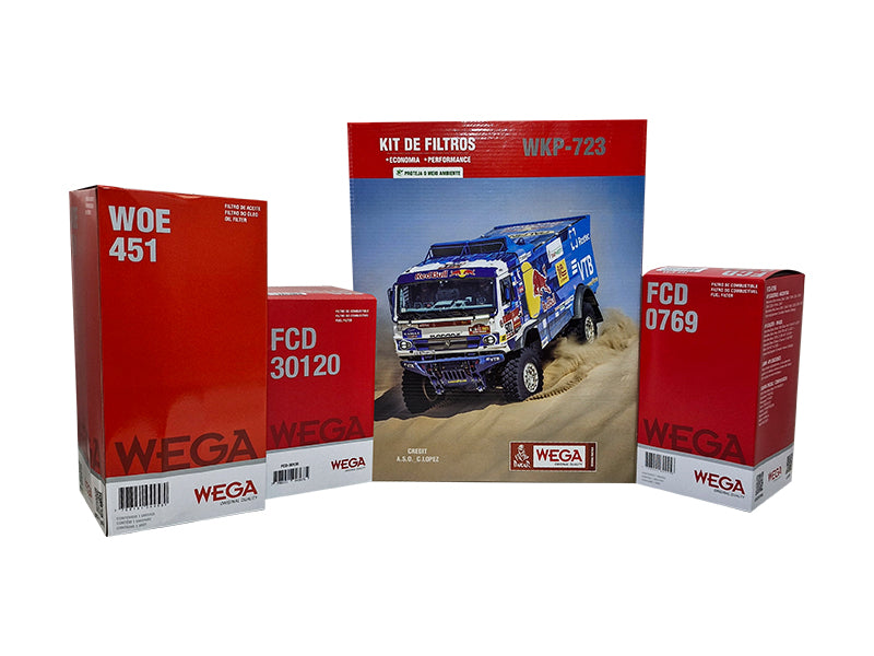 Kit  Filtro de Óleo, 2x Combustivel e Separador de Água - Wega - WKP-723 - (3)