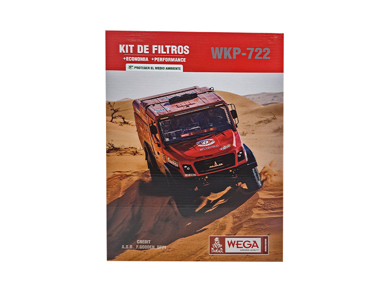 Kit  Filtro de Óleo, 2x Combustivel e Separador de Água - Wega - WKP-722 - (1)
