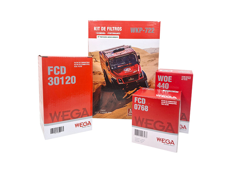 Kit  Filtro de Óleo, 2x Combustivel e Separador de Água - Wega - WKP-722 - (3)