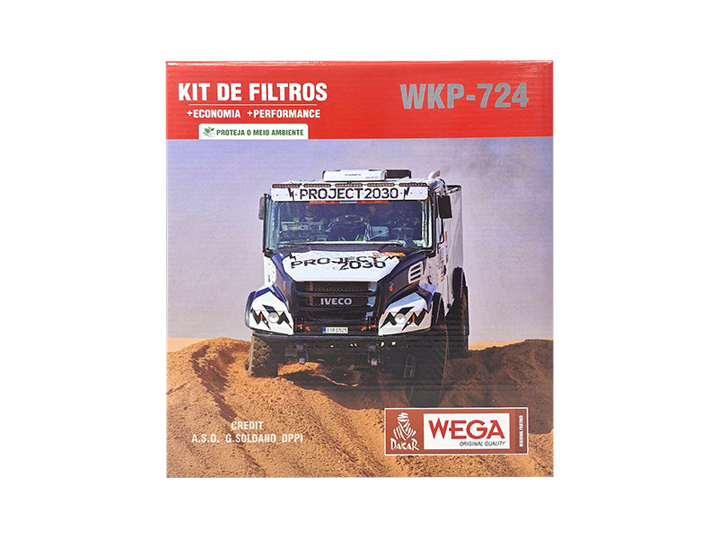Kit  Filtro de Óleo, 2x Combustivel Refil  - Wega - WKP-724 - (1)