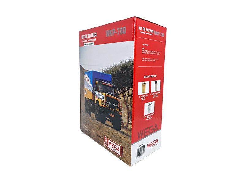 Kit  Filtro de Óleo, 2x Combustivel e Separador de Água - Wega - WKP-780 - (2)
