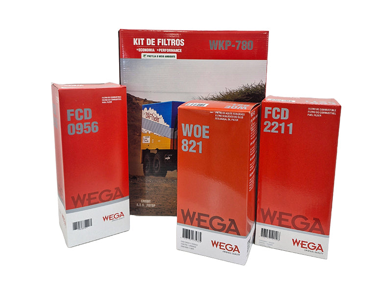 Kit  Filtro de Óleo, 2x Combustivel e Separador de Água - Wega - WKP-780 - (3)