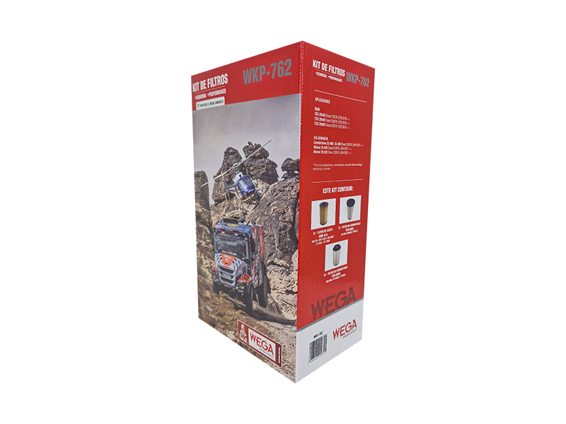 Kit  Filtro de Óleo, 2x Combustivel Refil  - Wega - WKP-762 - (2)