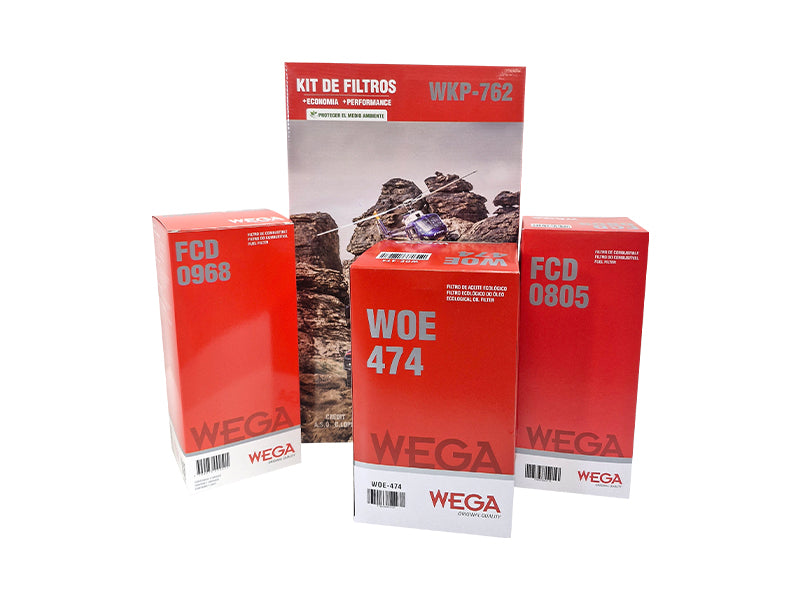 Kit  Filtro de Óleo, 2x Combustivel Refil  - Wega - WKP-762 - (3)