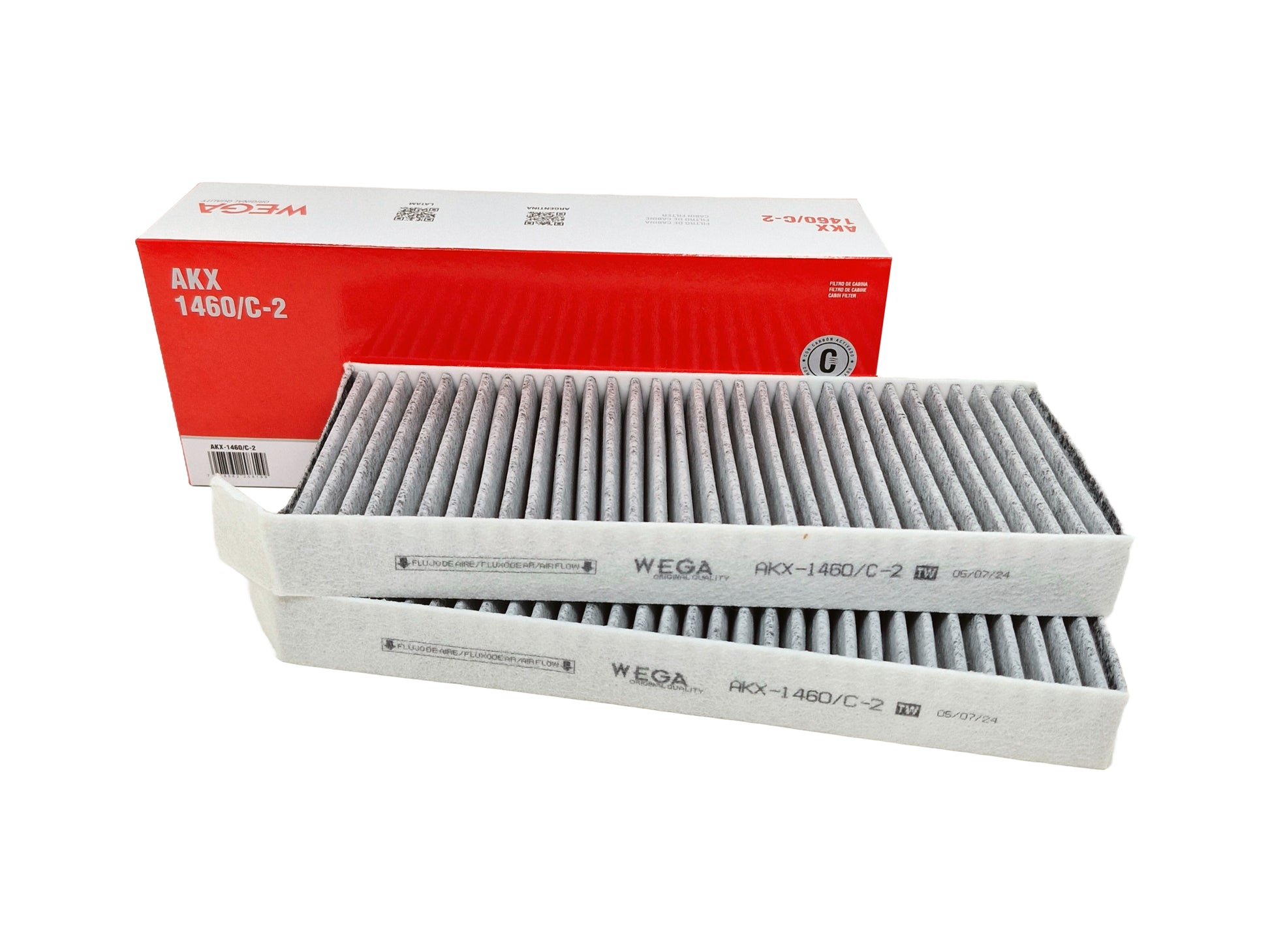 Filtro de Cabine com Carvão - Wega - AKX-1460/C-2 - (1)