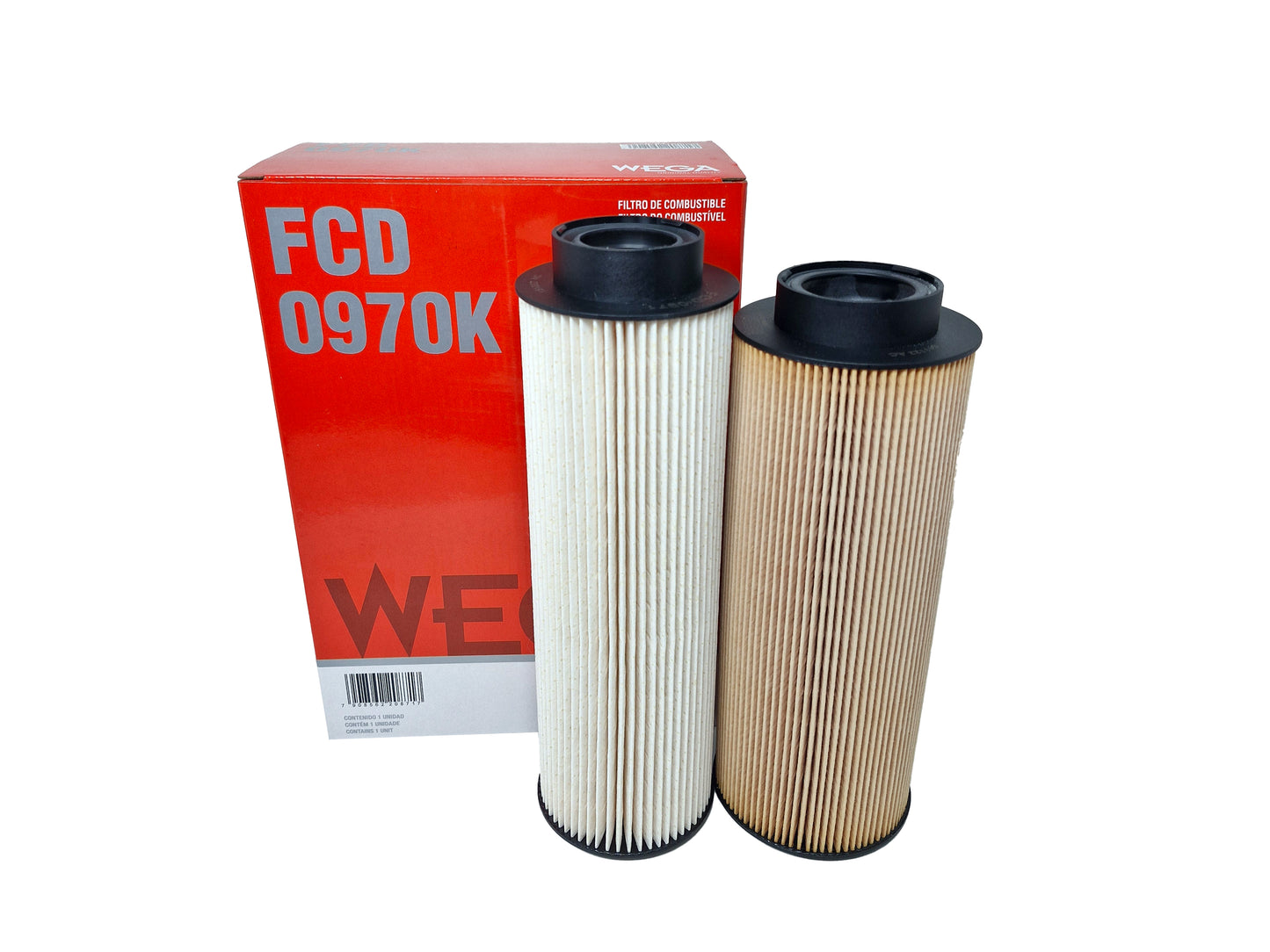 Kit Filtros de Combustível Separador de Água Refil - Wega - FCD-0970K - (1)