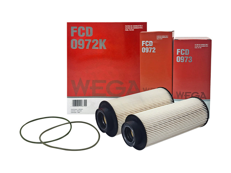 Filtro de Combustível Separador de Água Diesel Refil - Wega - FCD-0972K - (2)