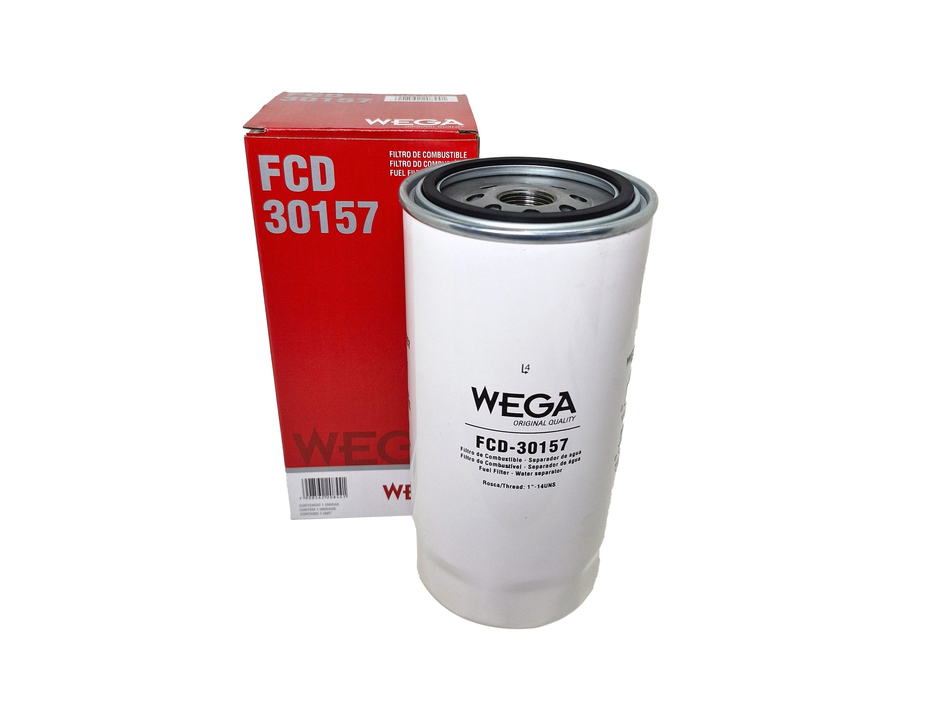 Filtro de Combustível Diesel Separador de Água sem Copo - Wega - FCD-30157 - (1)