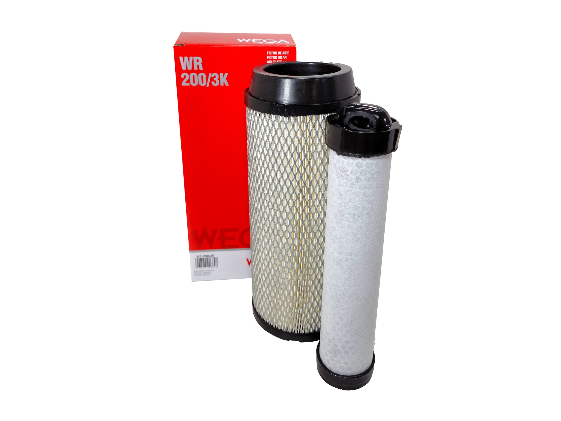 Kit Filtro de Ar Primário e Secundário - Wega - WR-200/3K - (1)