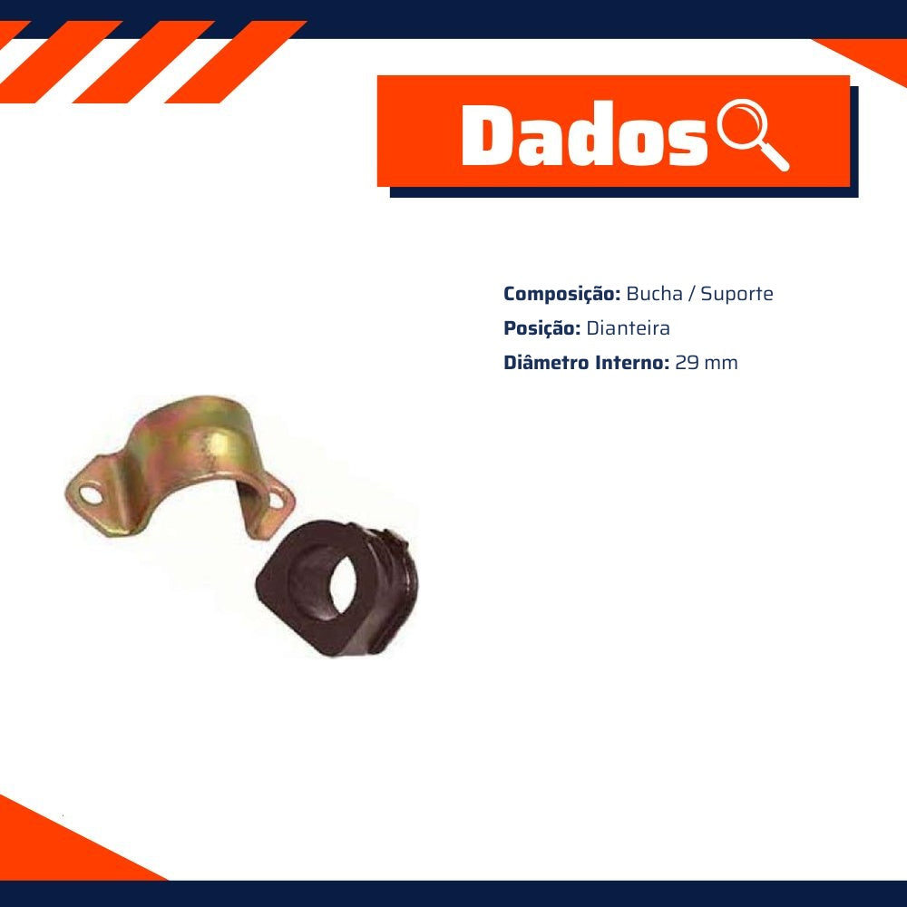 Kit da Barra Estabilizadora Dianteira para Chevrolet S10 - Cobra Automotiva - B1009K C - (2)