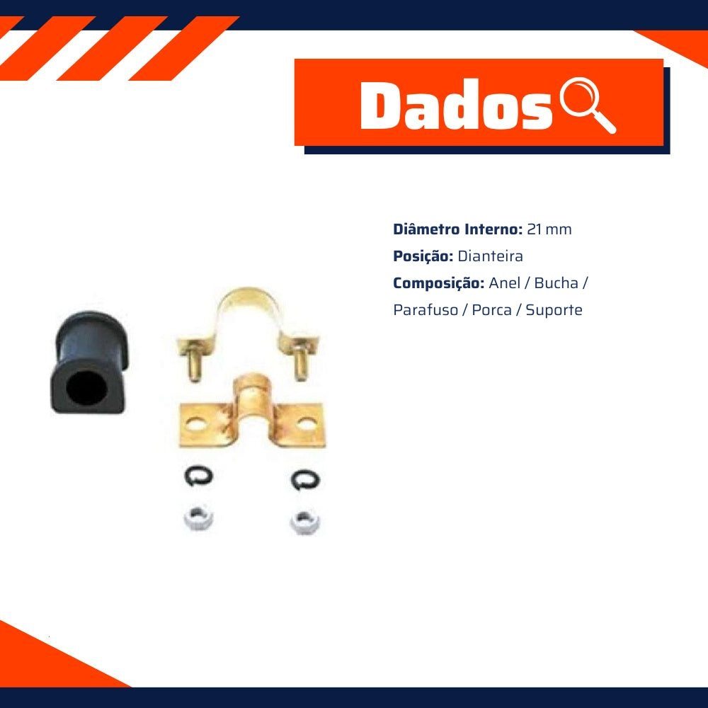 Kit da Barra Estabilizadora Dianteira - Cobra Automotiva - B1018K C - (2)